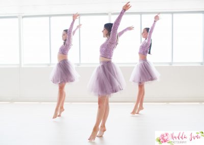 Girls dancing ballet